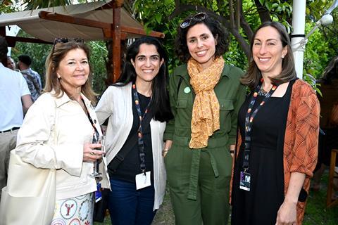 Susan Simnett, Over The Fence Films; Stelana Kliris, deputy minister of culture, Cyprus; Daphné Lora, Film France CNC; Kate Phibbs, Film Soho